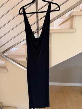 Roberto Cavalli Black Backless Cowl Maxi Dress